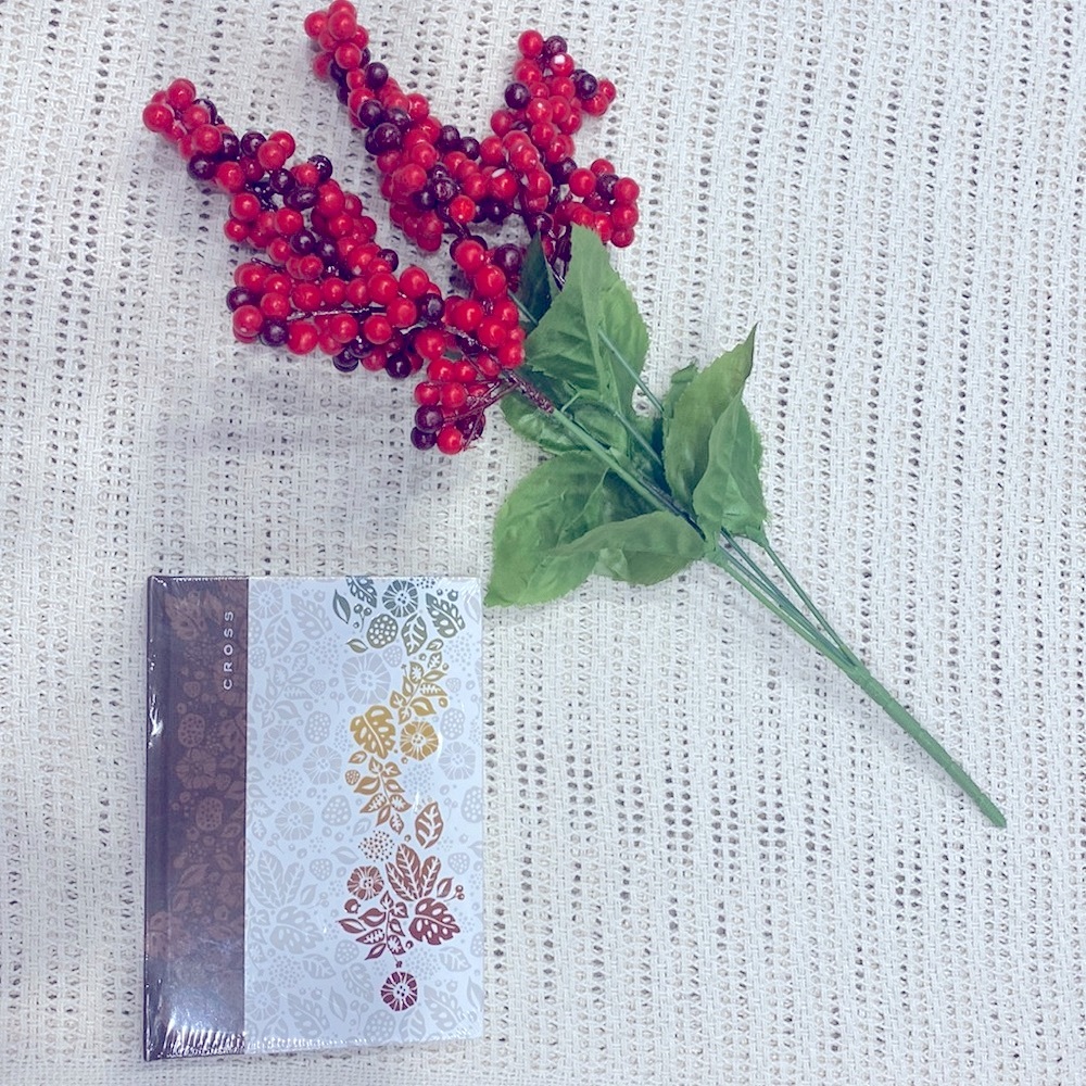 New Cross Sealed Bahia Flower Leaves Design Journal